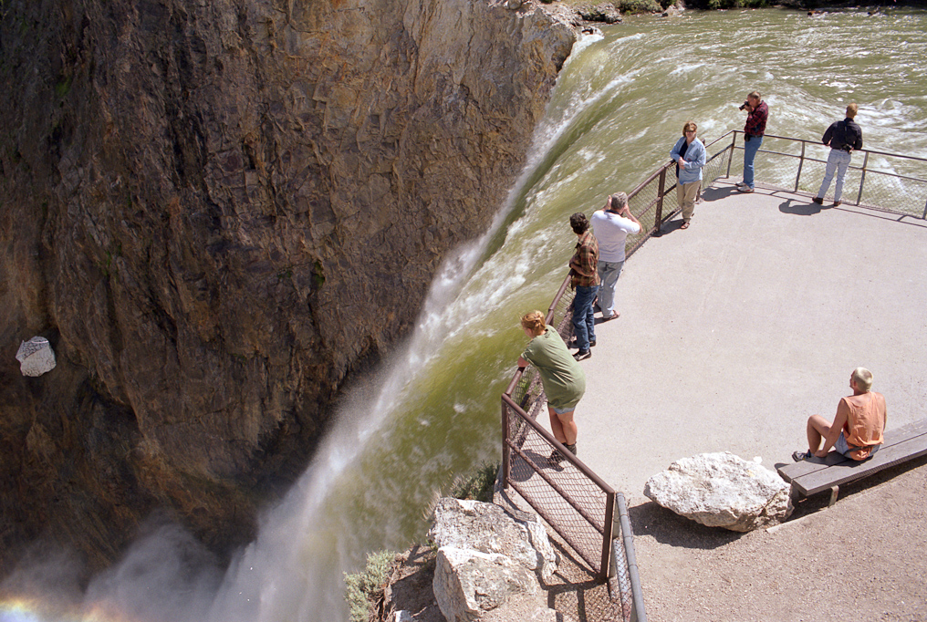    Brink of the Lower Falls, Yellowstone National Park