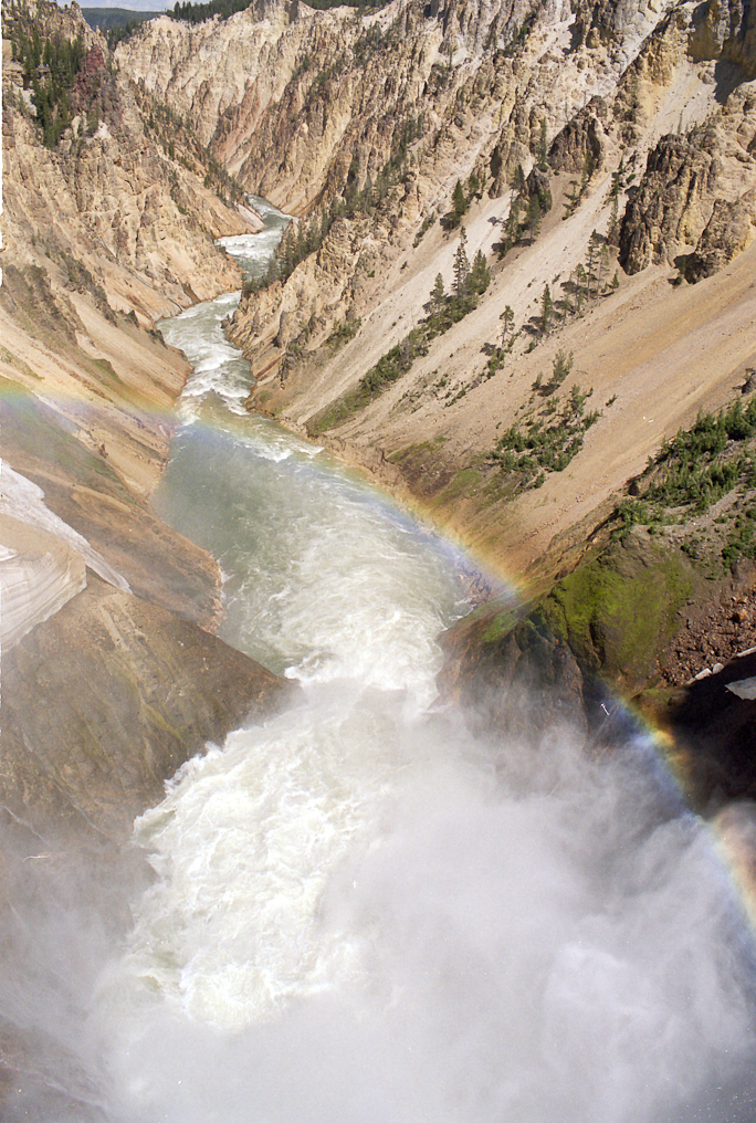    Brink of the Lower Falls, Yellowstone National Park