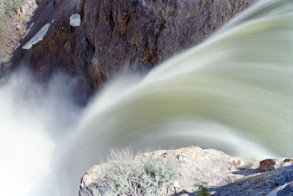    Brink of the Lower Falls, Yellowstone National Park