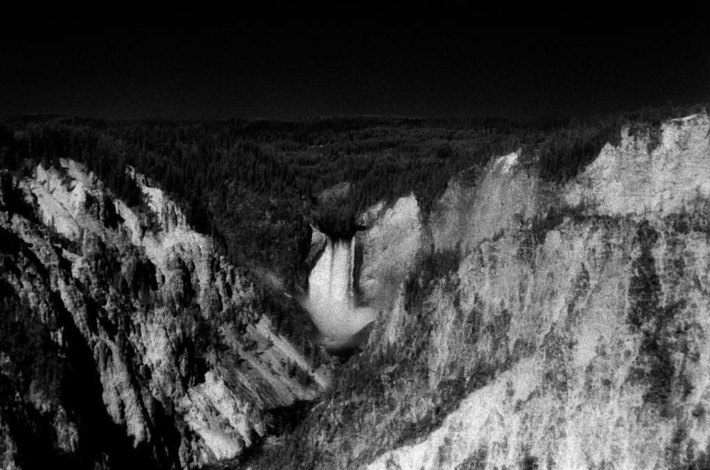 Red Filter and IR Filrm of the Lower Falls   Artist Point, Yellowstone National Park