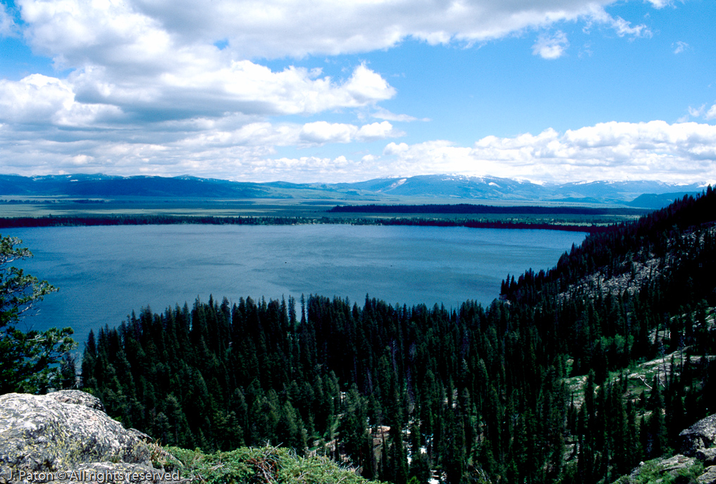 Jenny Lake from Inspiration Point   Grand Teton National Park, Wyoming