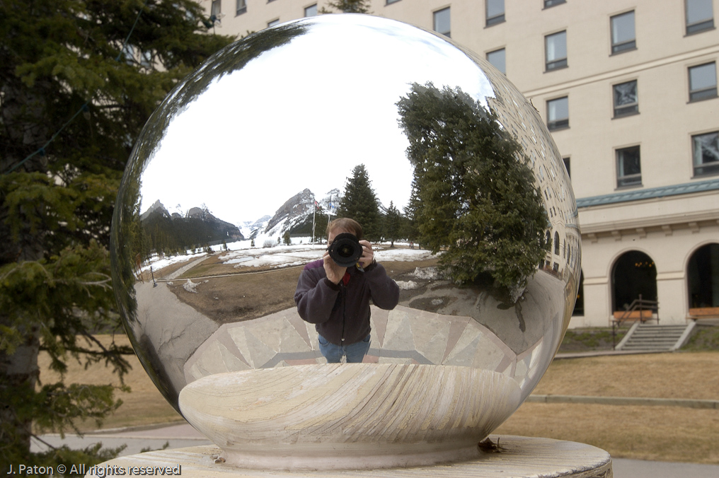Lake Louise in a Silve Sphere   Lake Louise, Banff National Park, Albert, Canada