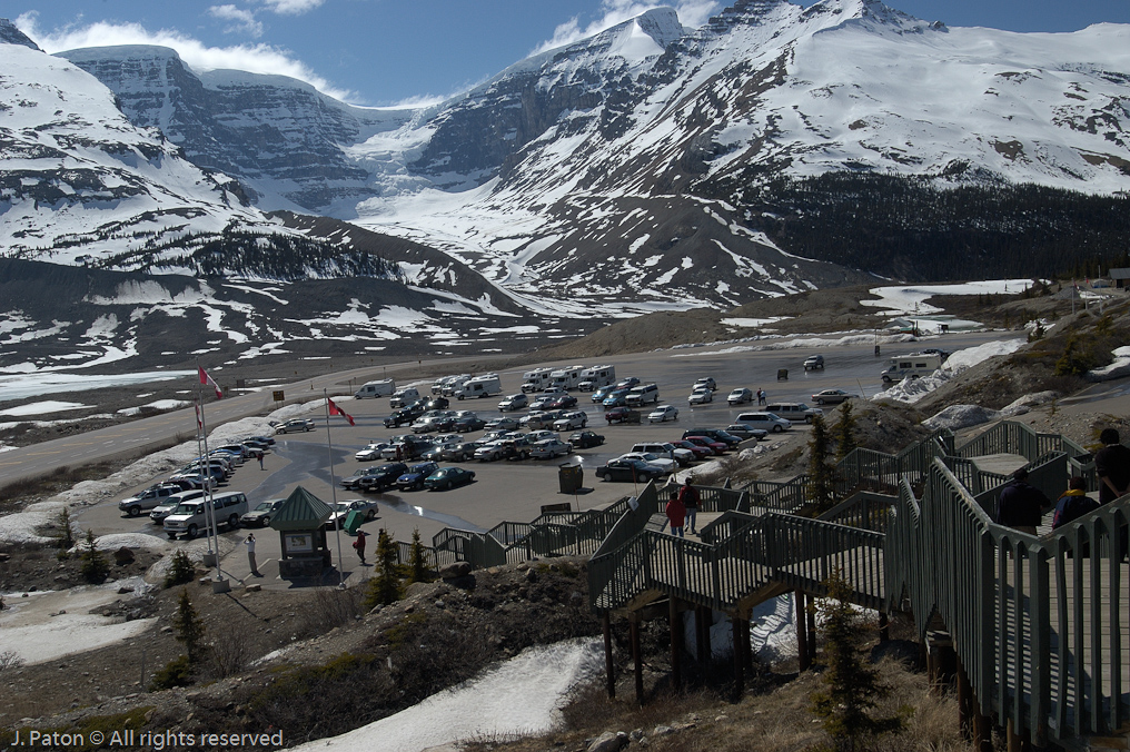 View from The Visitor Center   Columbia Icefield, Banff National Park, Alberta Canada