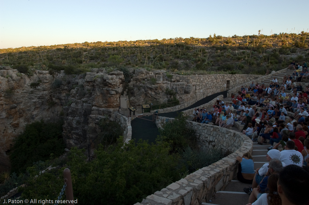Waiting for the Bats   Carlsbad Caverns National Park, New Mexico