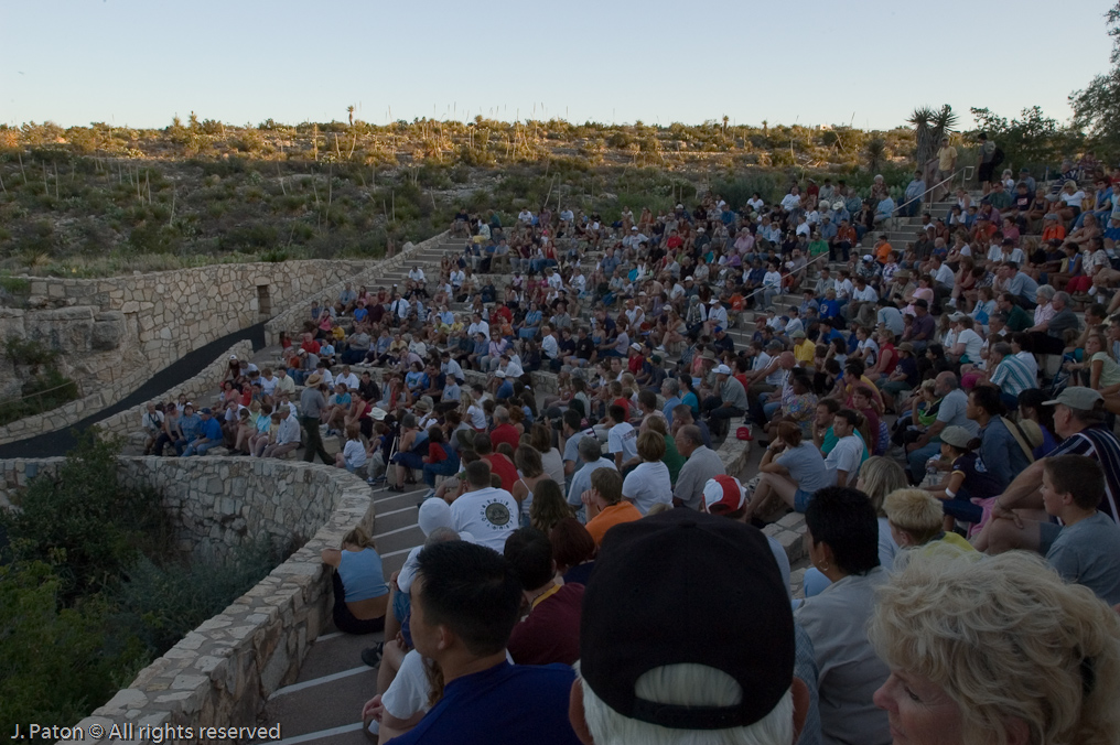 Waiting for the Bats   Carlsbad Caverns National Park, New Mexico