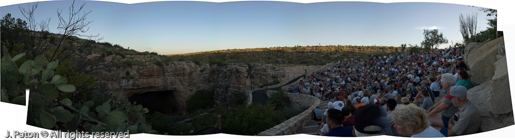 Waiting for the Bats   Carlsbad Caverns National Park, New Mexico