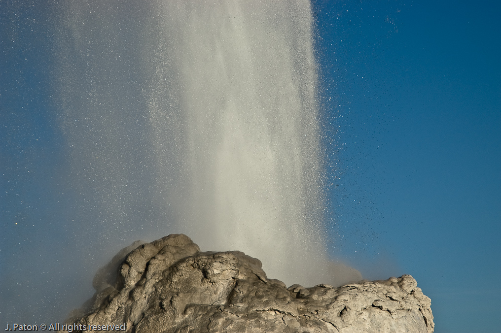 Castle Geyser Eruption Closeup   Upper Geyser Basin, Yellowstone National Park, Wyoming