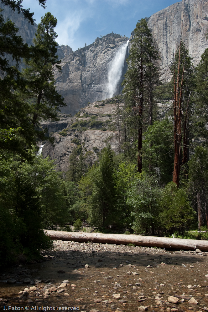 Yosemite Falls from Trail   Yosemite National Park, California