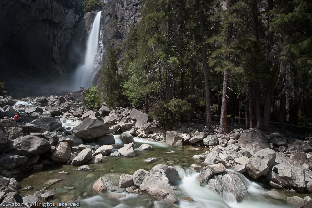 Lower Yosemite Falls Daytime Long Exposure   Yosemite National Park, California