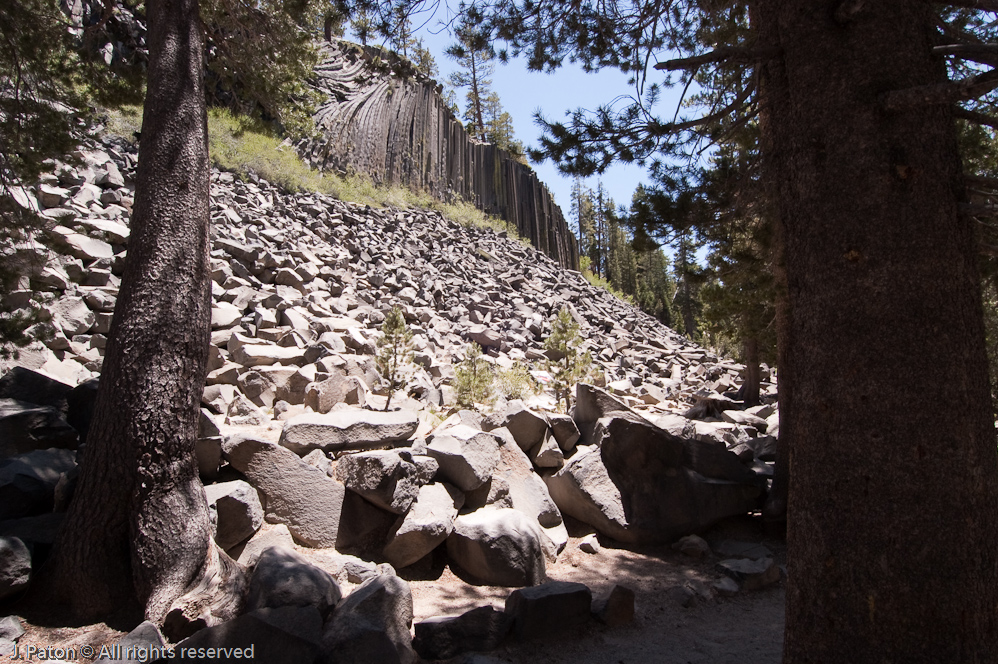 First Look at the Basalt Columns   Devils Postpile National Monument, California