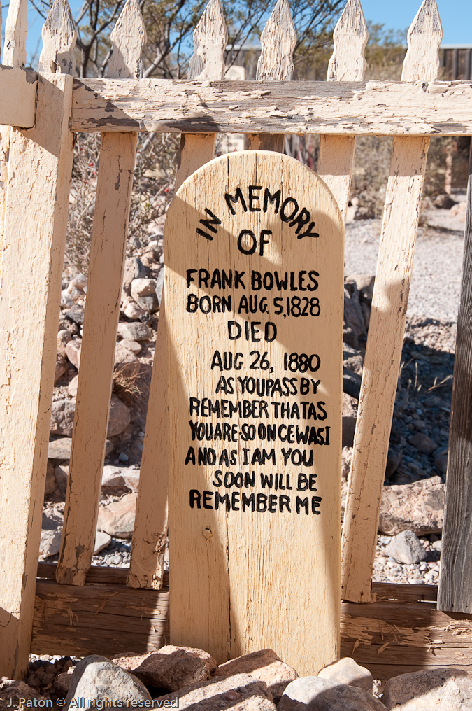    Boothill Graveyard, Tombstone, Arizona