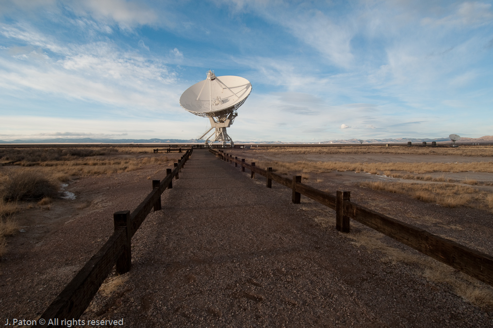 Heading Towards a Dish   Very Large Array, National Radio Astronomy Observatory, New Mexico