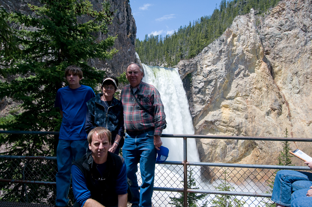View of the Lower Falls   Uncle Tom's Trail, Yellowstone National Park