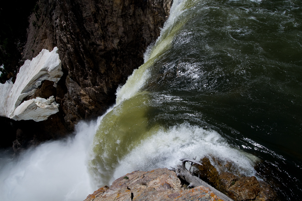 Lower Falls   Brink of the Lower Falls, Yellowstone National Park