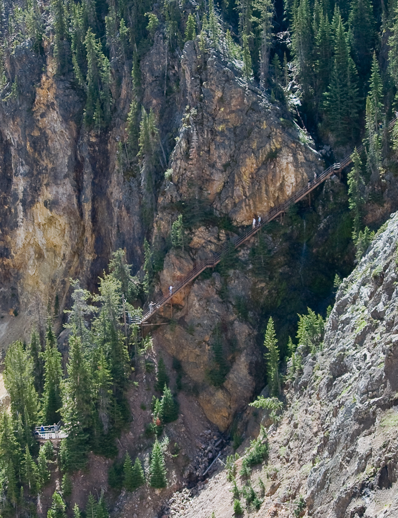 Uncle Tom's Trail Across the Canyon  