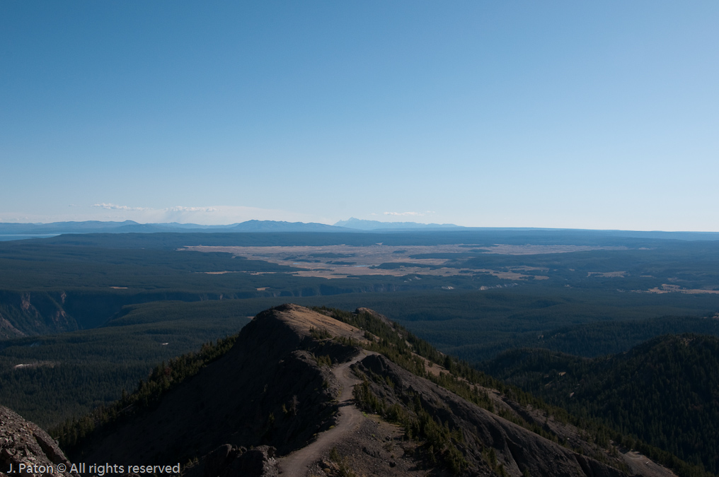 Tetons Off in the Distance   Mount Washburn, Yellowstone National Park, Wyoming