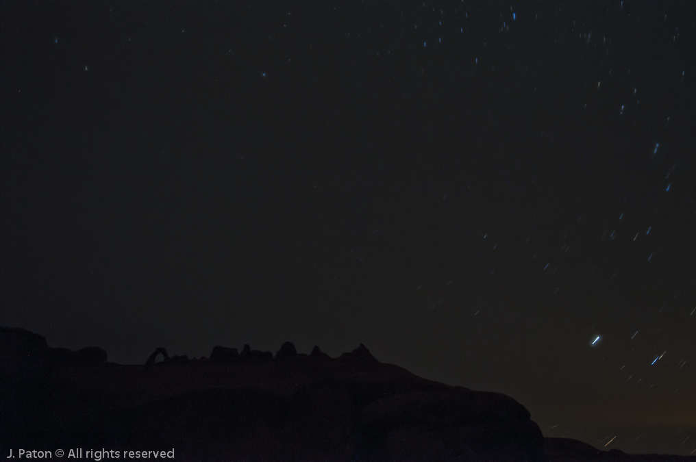 Delicate Arch at Night   Arches National Park, Utah