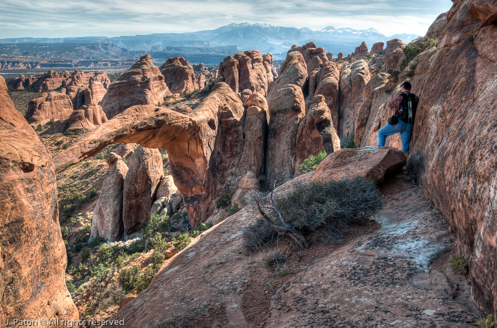 Landscape Arch HDR   Devils Garden Trail, Arches National Park, Utah