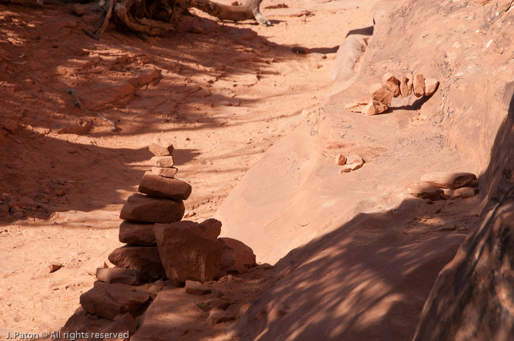 Cairn Trail Marker    Devils Garden Trail, Arches National Park, Utah