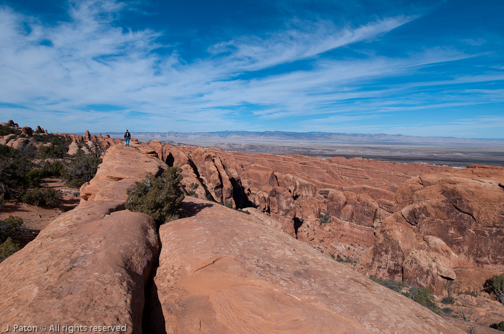 Wide View from Ridge   Devils Garden Trail, Arches National Park, Utah