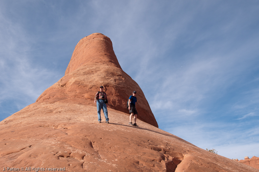 Bob Finds a Way Around   Devils Garden Trail, Arches National Park, Utah