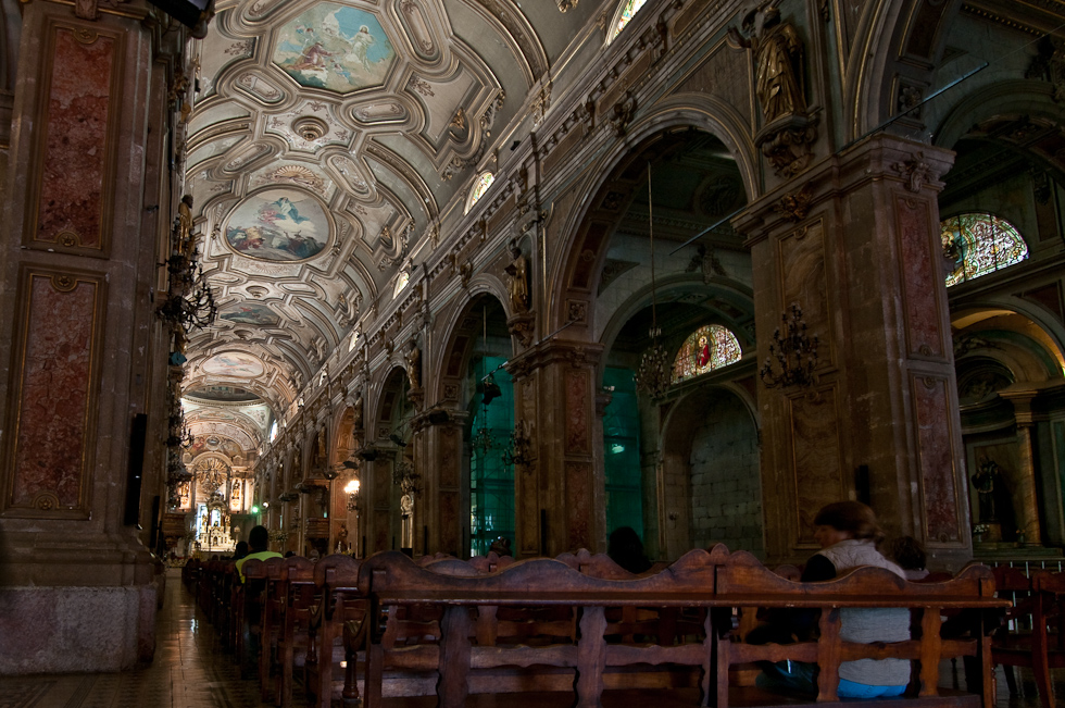 Santiago's Metropolitan Cathedral Interior   Plaza de Armas, Santiago, Chile