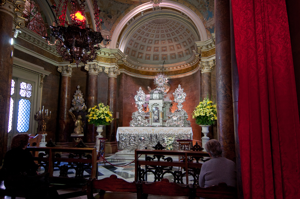 Santiago's Metropolitan Cathedral Interior   Plaza de Armas, Santiago, Chile
