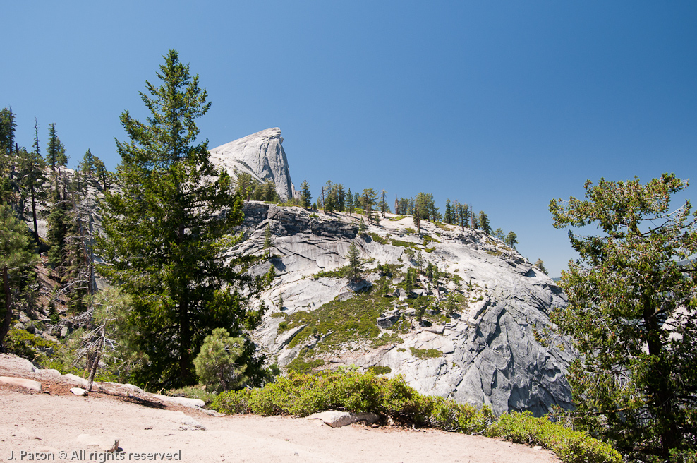 First Definite View of Half Dome   Yosemite National Park, California