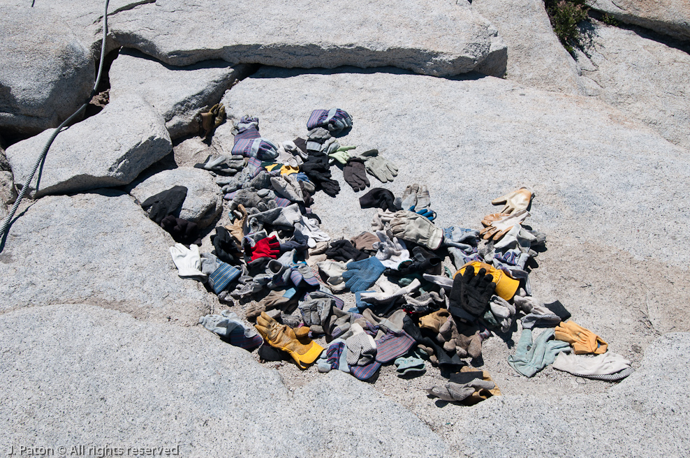 Discarded Gloves   Half Dome, Yosemite National Park, California