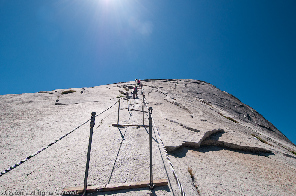 Looking Up from the Half Dome Cables   Half Dome, Yosemite National Park, California
