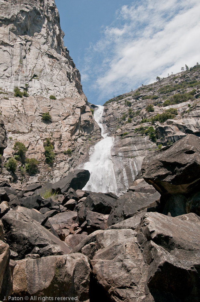 Top part of Wapama Falls   Hetch Hetchy, Yosemite National Park, California
