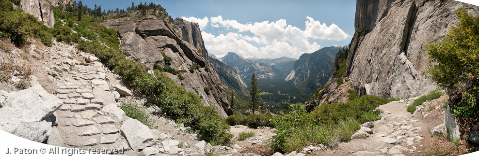 My Furthest Point on the Upper Yosemite Falls Trail   Yosemite National Park, California
