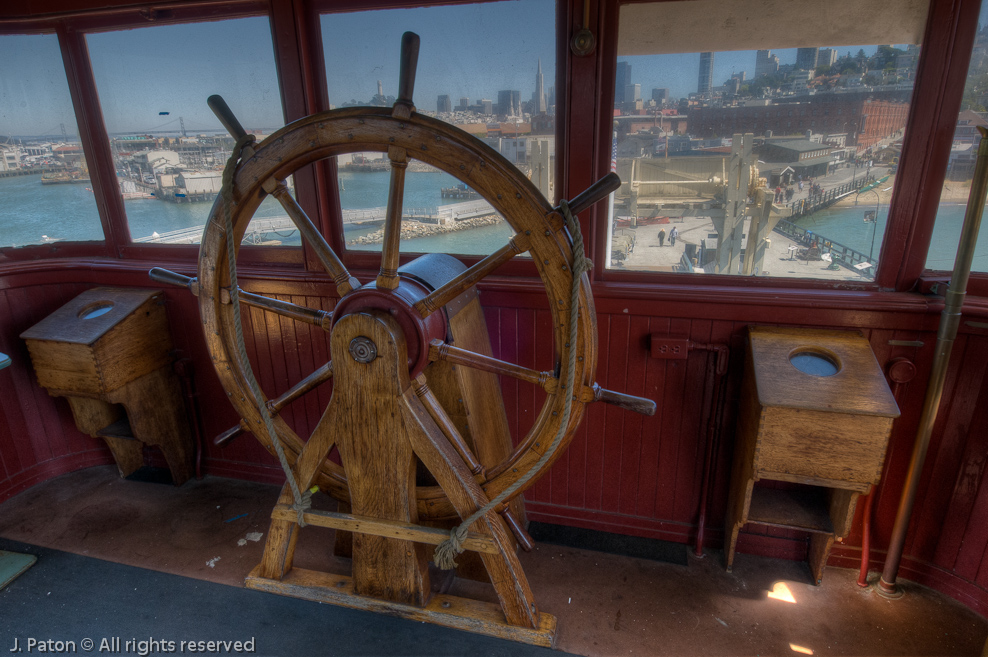 View from the Bridge of the Ferryboat Eureka   Sam Francisco Maritime Historic Park, San Francisco, California
