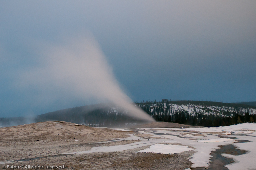Old Faithful Geyser Long Exposure   Old Faithful Area, Yellowstone National Park, Wyoming